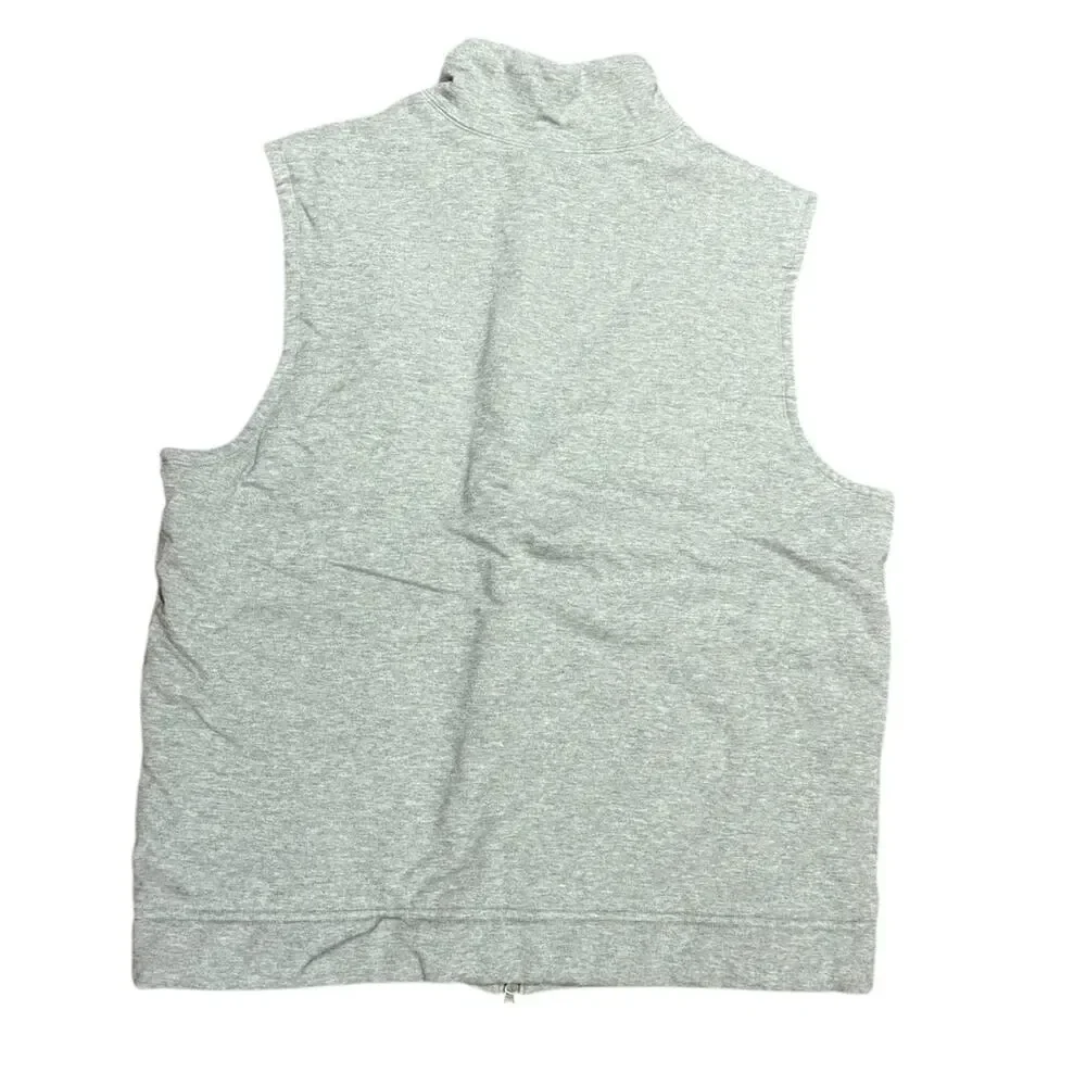 Banana Republic Men’s Large Gray Jersey Full Zip Vest
